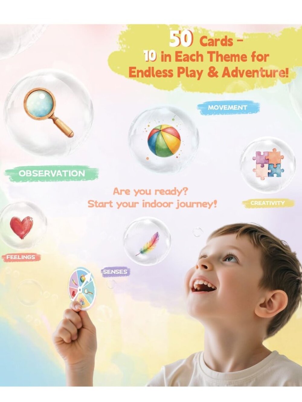 Discovery Emotions Actions Feelings Montessori Educational Flash Cards 3+ - Picture 2 of 16